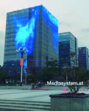 Display Solutions LM-S 15 OF 'Transparente' Mesh Fassadenvideowall